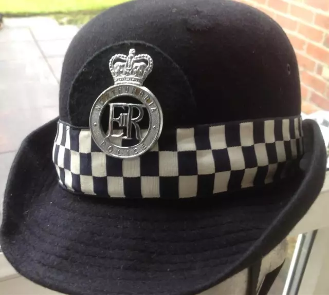 Obsolete Superb British NORTHUMBRIA  POLICE Female (WPC) Bowler hat