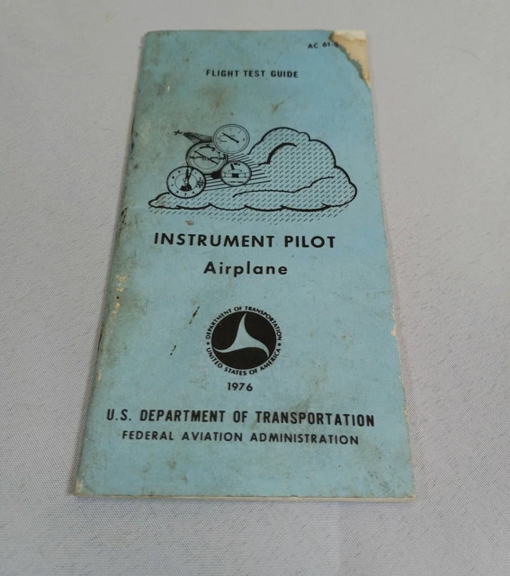 VTG 1976 INSTRUMENT Pilot Airplane Flight Test Guide FAA Pamplet Fair 19.00 PicClick