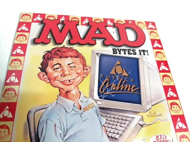 MAD Magazine America Online "MAD Bytes It" AOL CD-ROM Sealed! Songs! Database!