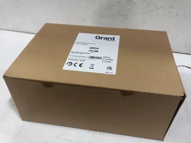 Grant QBD4 Digital Dry Block Heater four block - Brand New 3