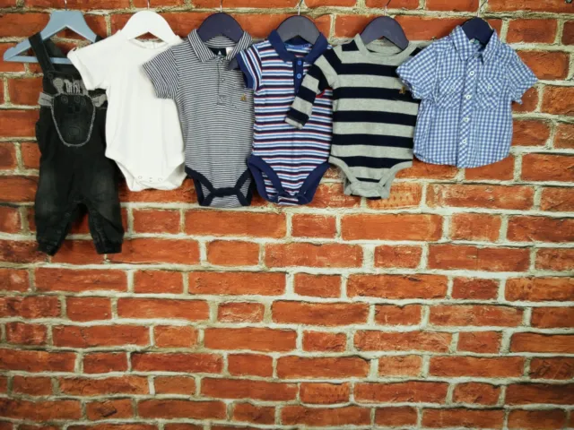 Baby Boy Bundle Age 3-6 Months Next M&S Gap J Lewis Dungaree Shirt Bodysuit 68Cm