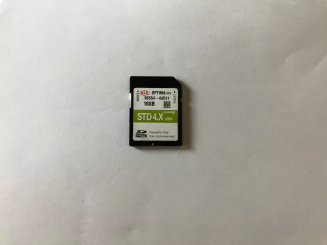 OEM Optima HEV SD Navigation Memory Card Part # 96554-4U511 4U511 GPS Map Dara