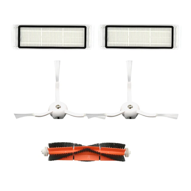 Side Brush&Hepa Filters&Bristle Brush for For Xiaomi 1S/Roborock T65 S6 Vacuum