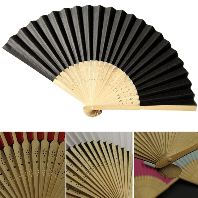 Ventilador plegable manual de verano para bodas de negocios 1 pieza totalmente nuevo