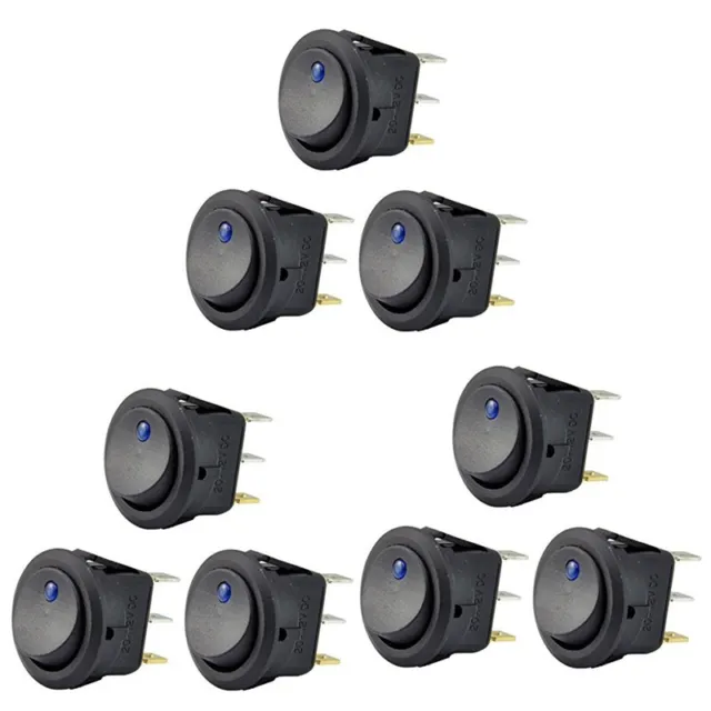 9Pc 12V 20A Attuatore Un Bilanciere Interruttore Un LED Luce  SPST Controll2321