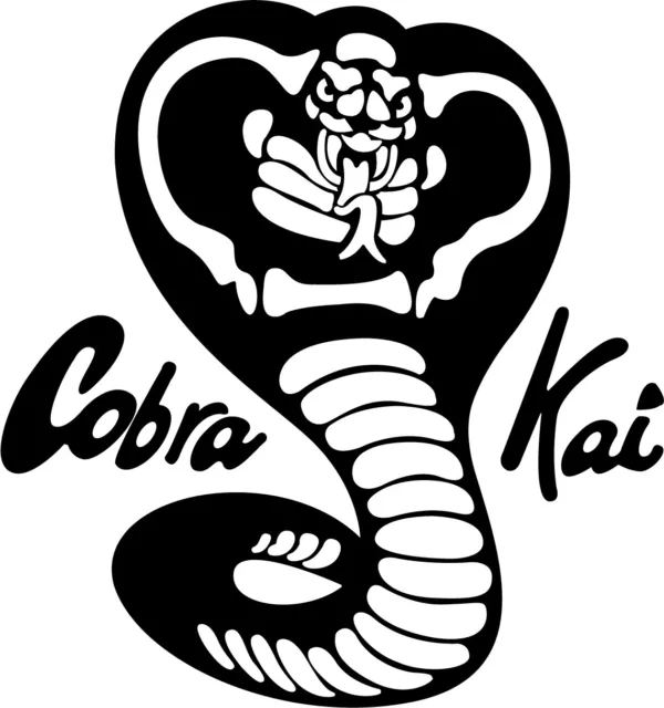 Cobra Kai vinyl decal sticker Karate Kid Ralph Macchio William Zabka movie cult