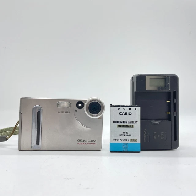 CASIO EXILIM EX-S2 Digital Camera – Silver – Works – From