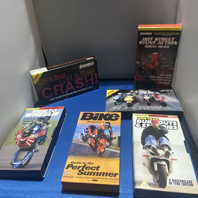 SUPERBIKE VHS VIDEO collection 7 Tapes bulk £9.99 PicClick UK