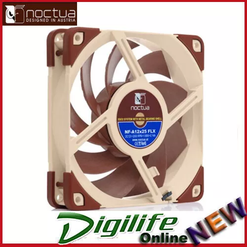 Noctua NF-A12x25 FLX 120mm 2000RPM Case Fan Quiet Cooling 3 Pin