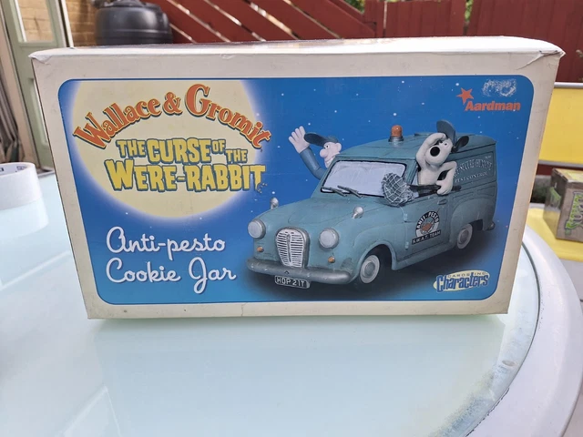 WALLACE AND GROMIT Curse Of The Were Rabbit Anti Pesto Van Cookie Jar ...
