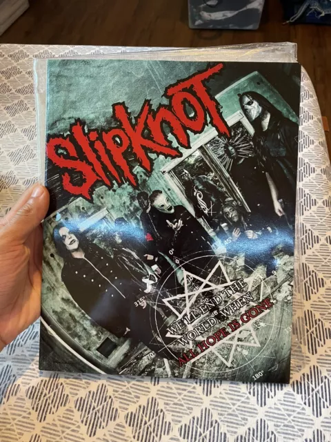 Vintage 2009 Slipknot All Hope Is Gone Folder New