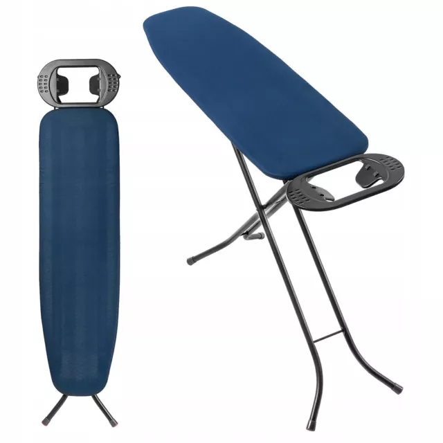 Tabla de planchar KADAX, mesa de planchar con pies antideslizantes (azul oscuro)