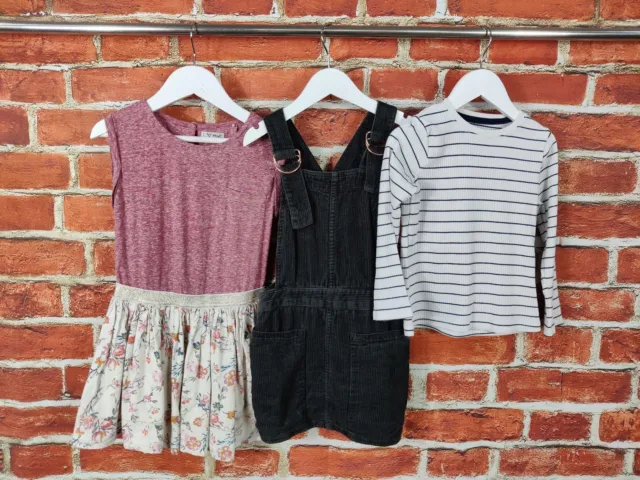 Girls Bundle Age 5-6 Years Next M&S Summer Dress Pinafore Top T-Shirt Kids 116Cm