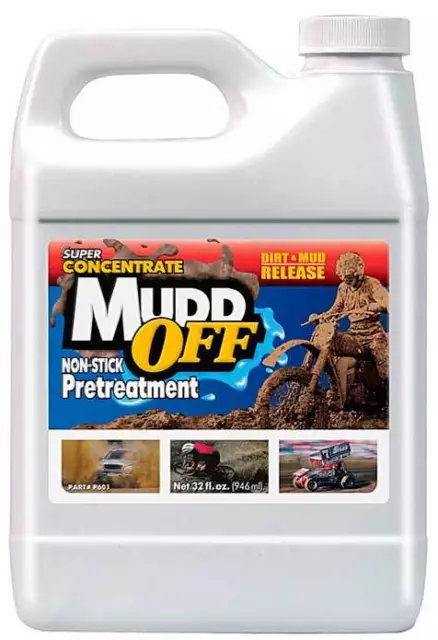 Mudd Off Concentrate Prevents Mud Dirt Oil Stick Race Ump Imca Wissota Motocross