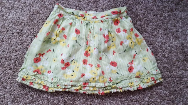 Janie and Jack Green Flower Skirt Size 3T