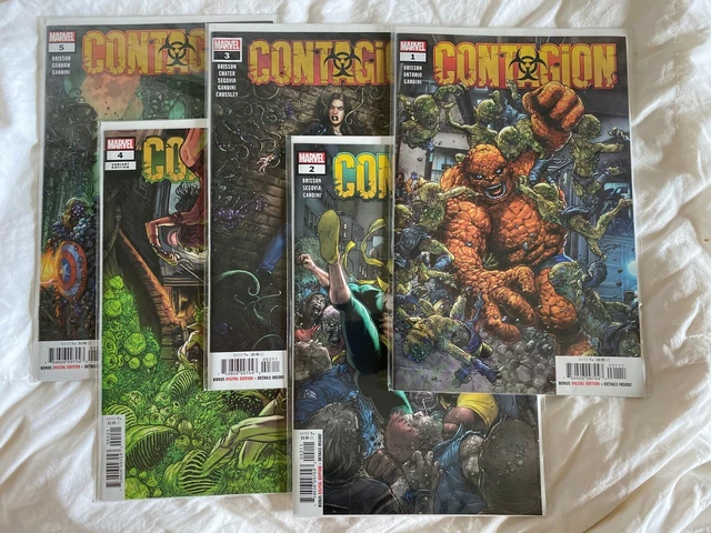 CONTAGION 1, 2, 3, 4, 5 Full Complete Set BRISSON - NM Marvel 1st Print