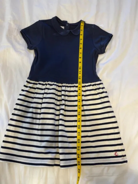 Petit Bateau Classic Little Girls Dress. Size 8ans/128cm