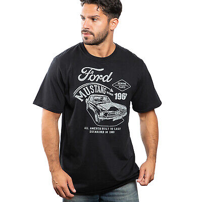 Official Ford Mustang Mens Detroit T-shirt Black  S - XXL