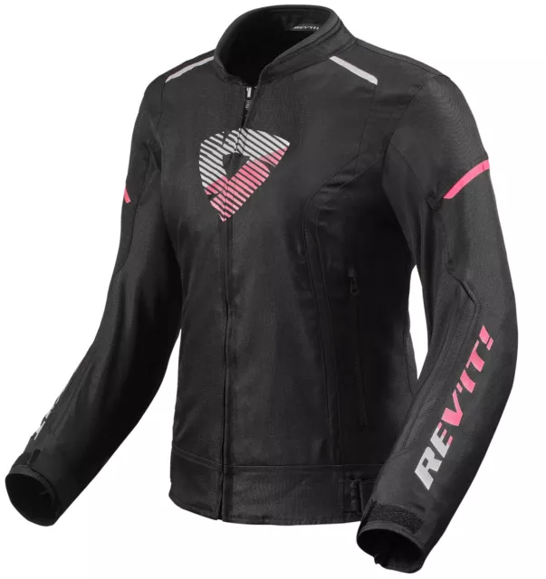 Giacca Jacket Moto Donna Rev'it Sprint H2O Ladies Nero Rosa Black Tg 36 (40Ita)
