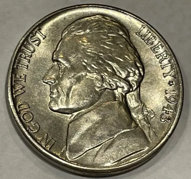 1943-D - War Nickels - Jefferson Nickel - 35% Silver - 15.2 Million Mintage