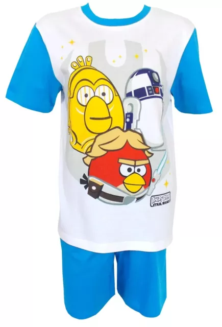Angry Birds Star Wars 140 Schlafanzug T- Shirt Kurzarm Darth Vader R2D2 Pyjama