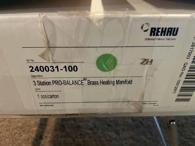 REHAU PRO-BALANCE Radiant Heat Manifold- 3 Circuit (240031-001) 1"