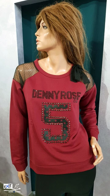 T-shirt Manches Longues Denny Rose 100% Coton - Made In Italy - Collection 2018 - Neuf Avec étiquettes