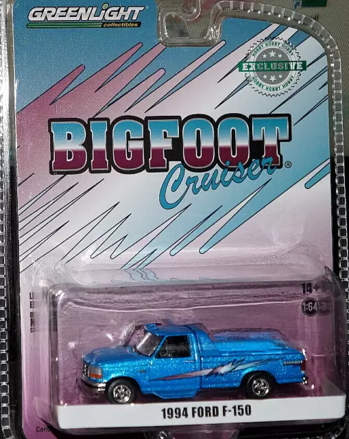 Greenlight 1/64 1994 Ford F-150 Truck Bigfoot Exclusive Model Toy Car Diecast