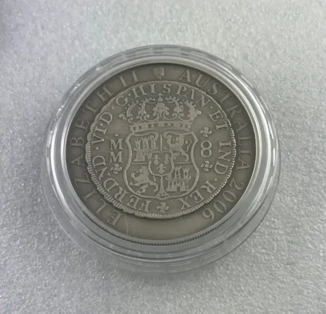 2006 Subscription Antique Finish Coin - 1758 Pillar Dollar Silver Coin - RAM -