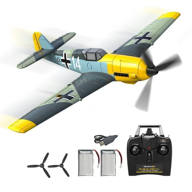 RC PLANE LARGE Remote Control BF109 WWII Model Planes Kit Glider 2.4gHz