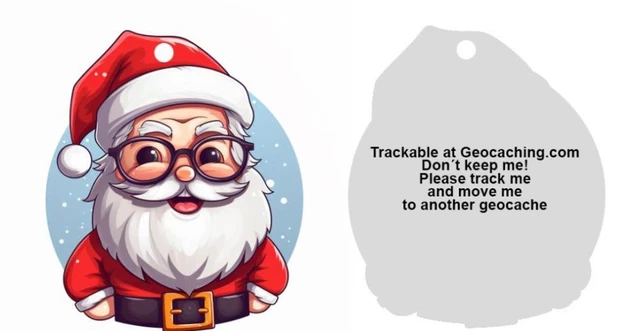 Geocaching Christmas Trackable Travelbug traveltag geocoin Reindeer Christmas T