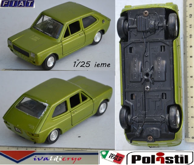 Fiat 131 Polistil 1/43 Verte Métal – Miniature Collection Boîte D'Origine