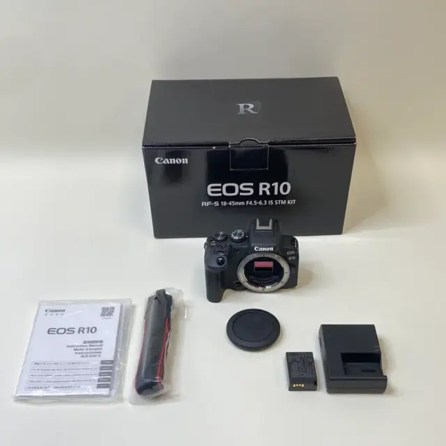 Canon EOS R10 24.2MP Mirrorless Digital Camera Body Only with Extras