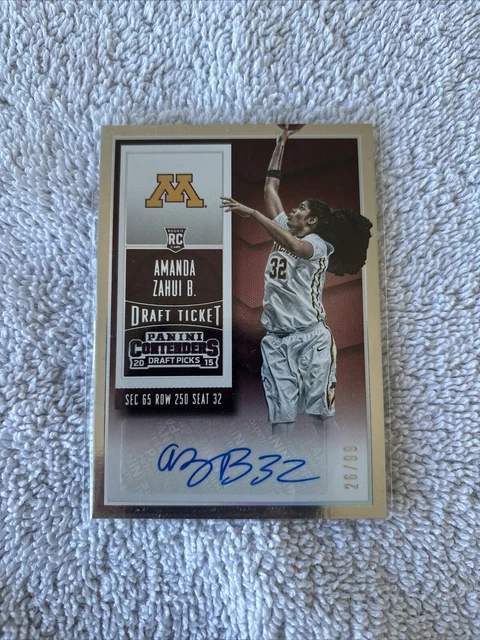 2015 Panini Contenders Draft Picks Ticket /99 Amanda Zahui B #172 Rookie Auto RC