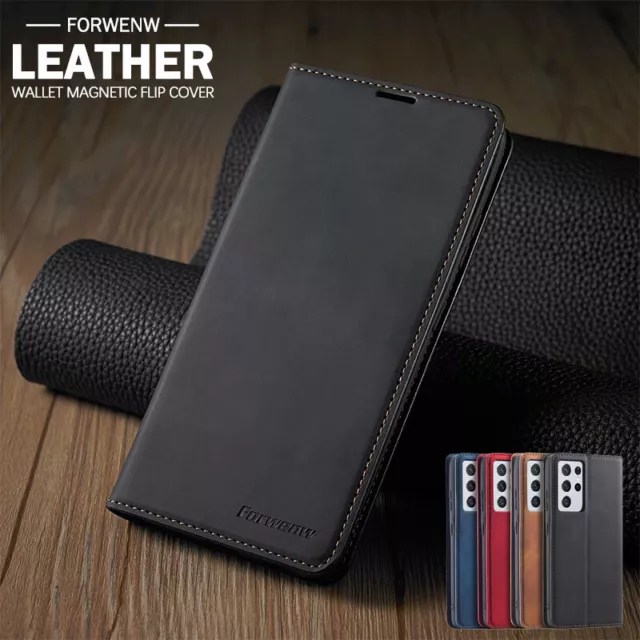 For Samsung A15 A25 A35 A55 A14 A34 A54 S24 S23 Case Leather Wallet Flip Cover