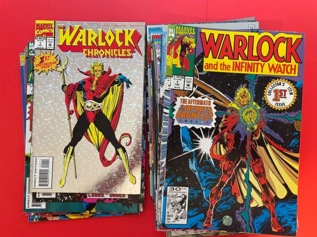 WARLOCK AND THE INFINITY WATCH # 1 - 40 ++  MARVEL COMIC BOOKS - 43 issues -1992
