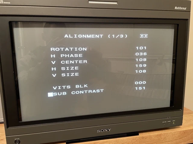 Sony BVM D24 E1WE CRT Broadcast Video Monitor With BKM Controller (retro gaming)
