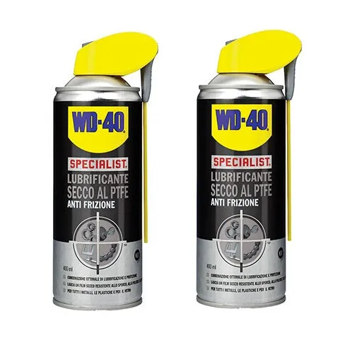 Lubrificante Ptfe Secco Spray Wd-40 Specialist Antifrizione Ml 400 Pezzi 2
