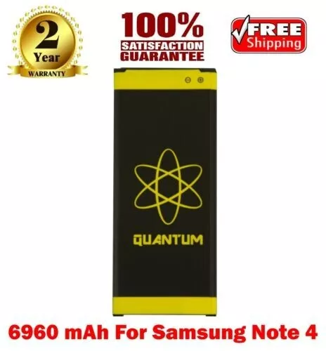 Quantum 6960mAh Extended Slim Battery for Samsung Galaxy Note 4 IV SM-N910