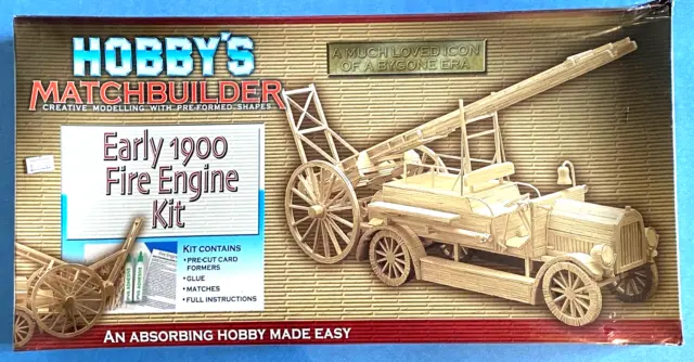 Hobby's - Matchbuilder - Matchstick Kit - Early 1900 Fire Engine