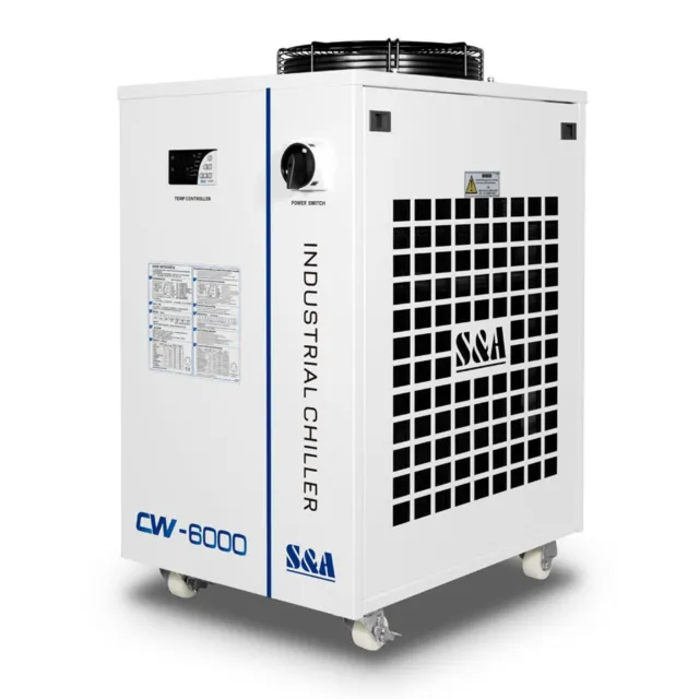 S&A CW-6000DN Industrial Water Chiller 14L AC 1P 110V 60Hz Water Cooler US Stock