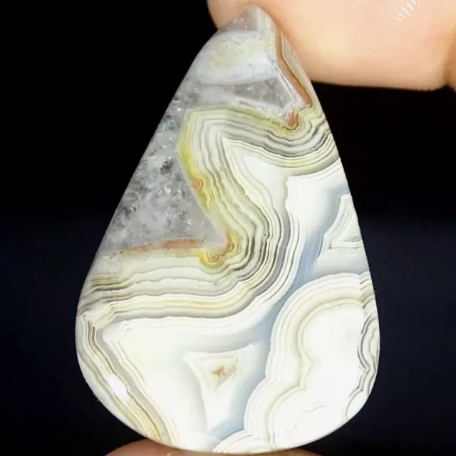 39.80Cts Natural Crazy Lace Agate Pear Cabochon Loose Gemstones