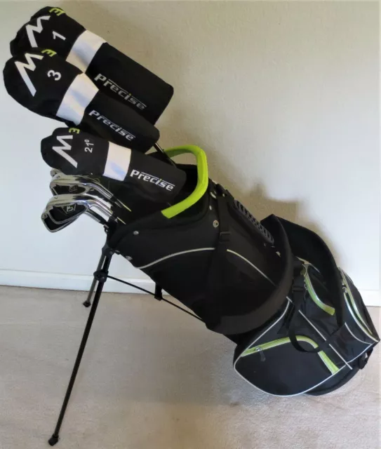 Tall Mens Complete Golf Set - Driver, Wood, Hybrid, Irons Putter Clubs Stand Bag