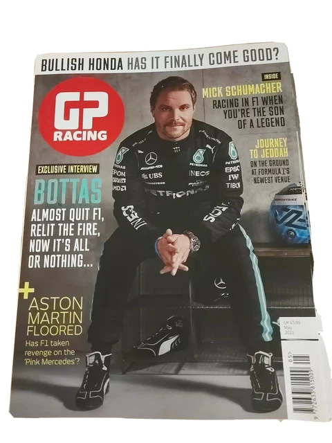 GP (F1) RACING magazine May 2021 Bottas, Honda, Aston Martin Mick ...