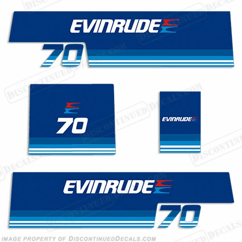 Fits Nissan 9.9hp Outboard Motor Engine Decal Kit - 1984 - 1995