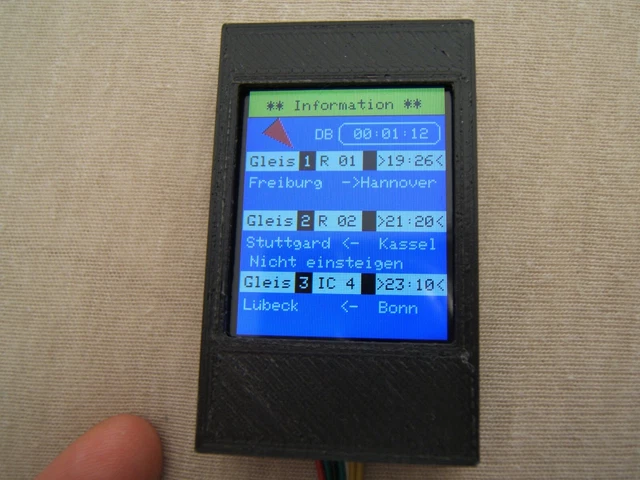 ZUGZIELANZEIGE DISPLAY DIGITAL Modelleisenbahn H0 Zubehör Modellbahn ...