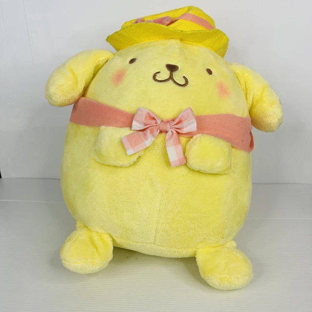 Licensed Sanrio Pompompurin Cute Soft Plush Toy Toreba Kawaii Japanese 32cm