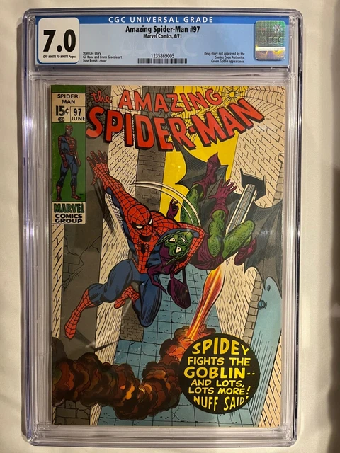 Amazing Spider-Man #97 CGC 7.0  Marvel 1971...In The Grip Of The Goblin!
