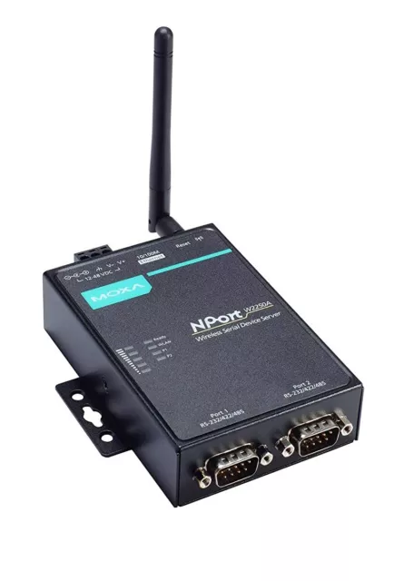 NPORT W2250A-T-EU 2 Port Wireless Device Server, 3-in-1, 802.11a/b/g/n WLAN EU