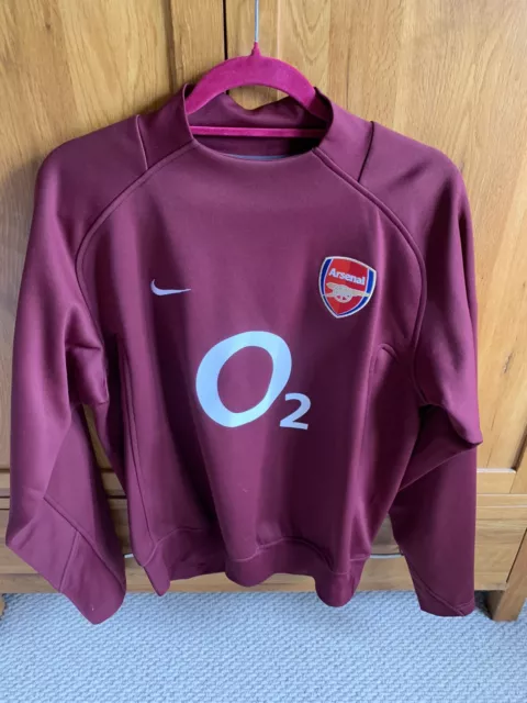 Men’s Nike Official Arsenal Burgundy Retro Training Top - UK Medium